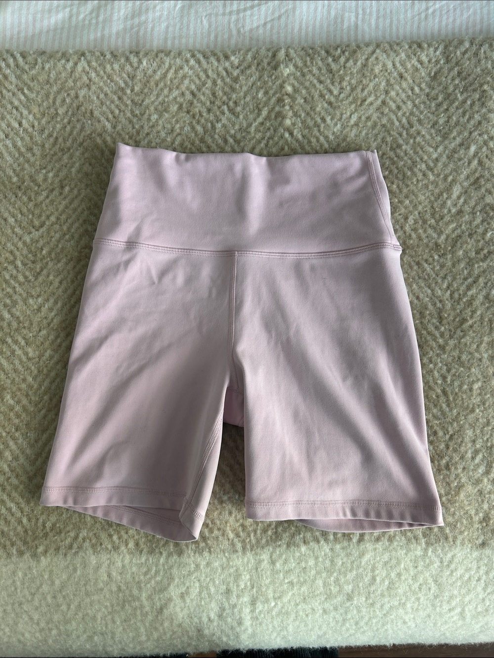 Set Active Women's High-Waist Light Pink Bike Shorts